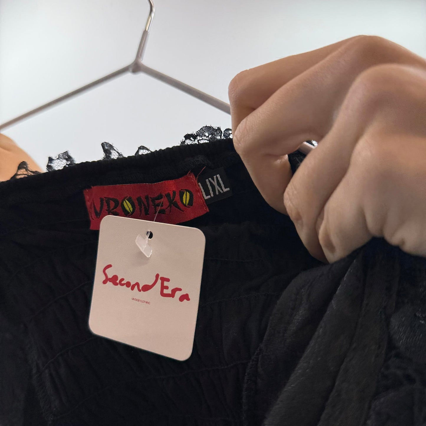 Kuronex Black Lace Corset Top- SIZE L