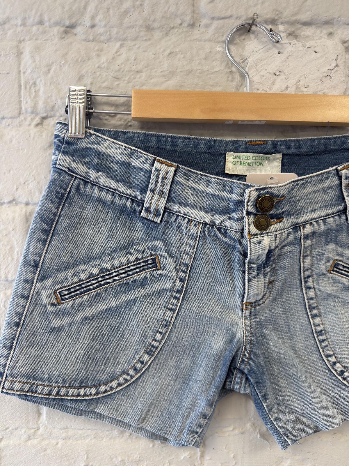 United Colors of Benetton Light Wash Denim Shorts