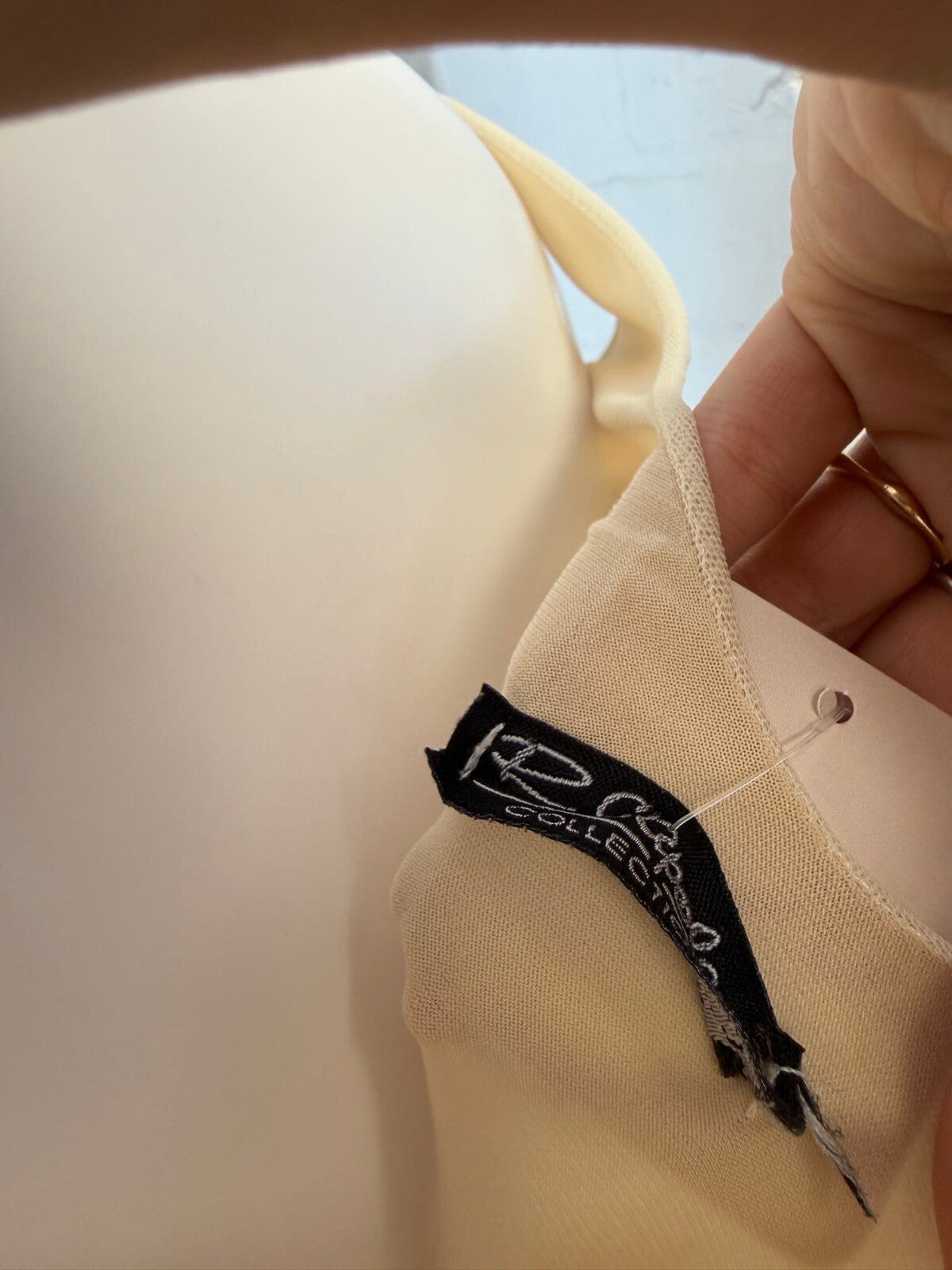 Cream Sheer Embroidered Vest Top