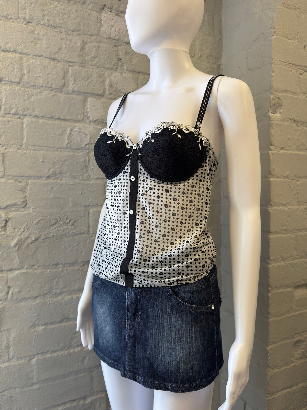 Polka Dot Corset Top