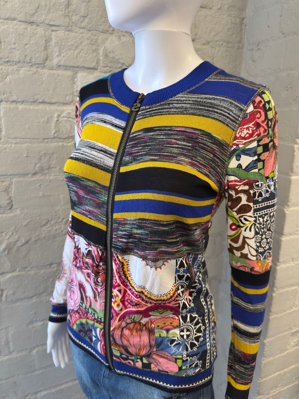Desigual Multicolour Patterned Zip-Up
