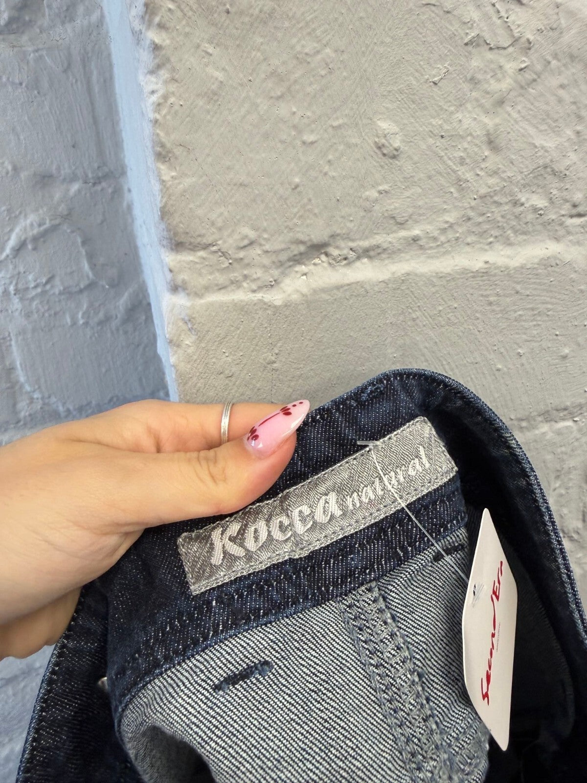 Kocca Denim Mini Skirt with Studded Back Pockets