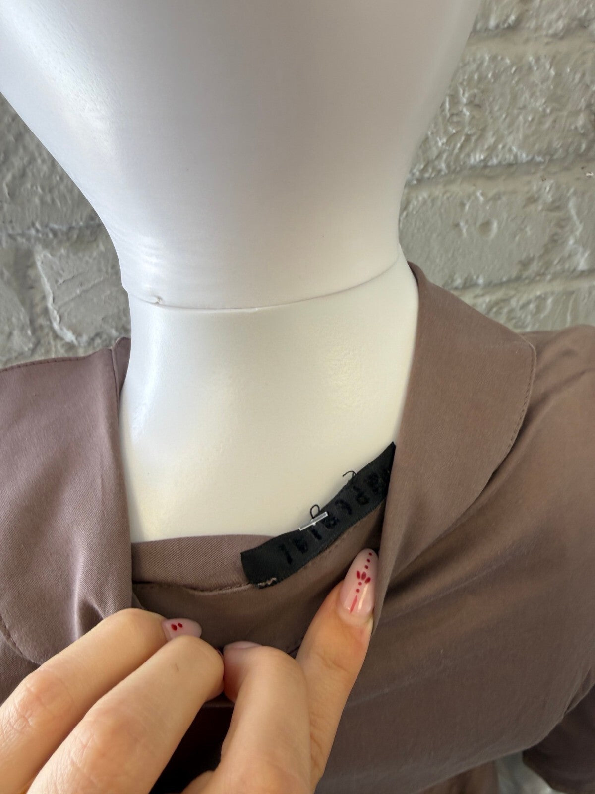 Vintage Muted Purple Pleated Shirt