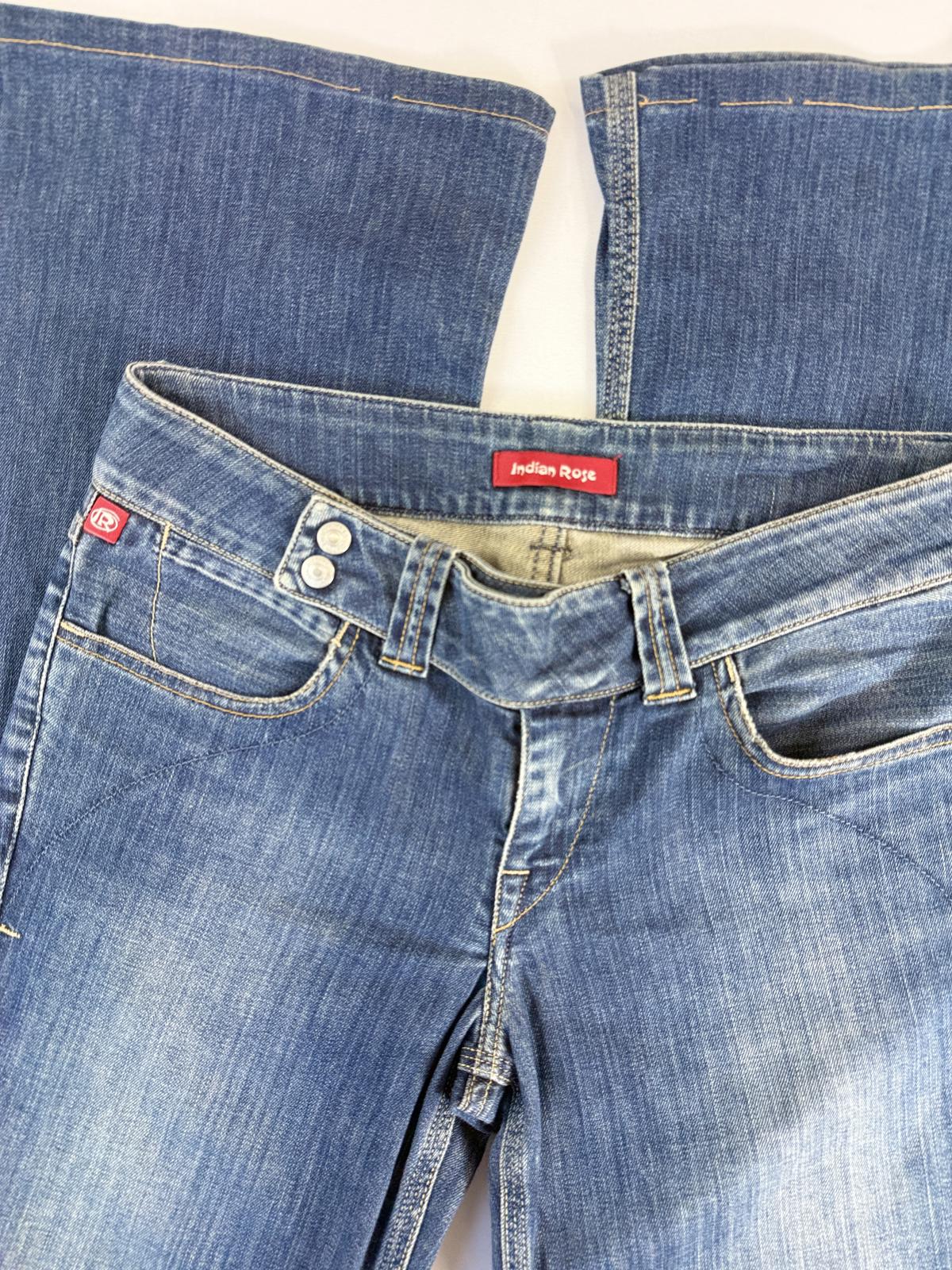 Indian Rose Women's Flare Jeans Blue Denim- SIZE 8