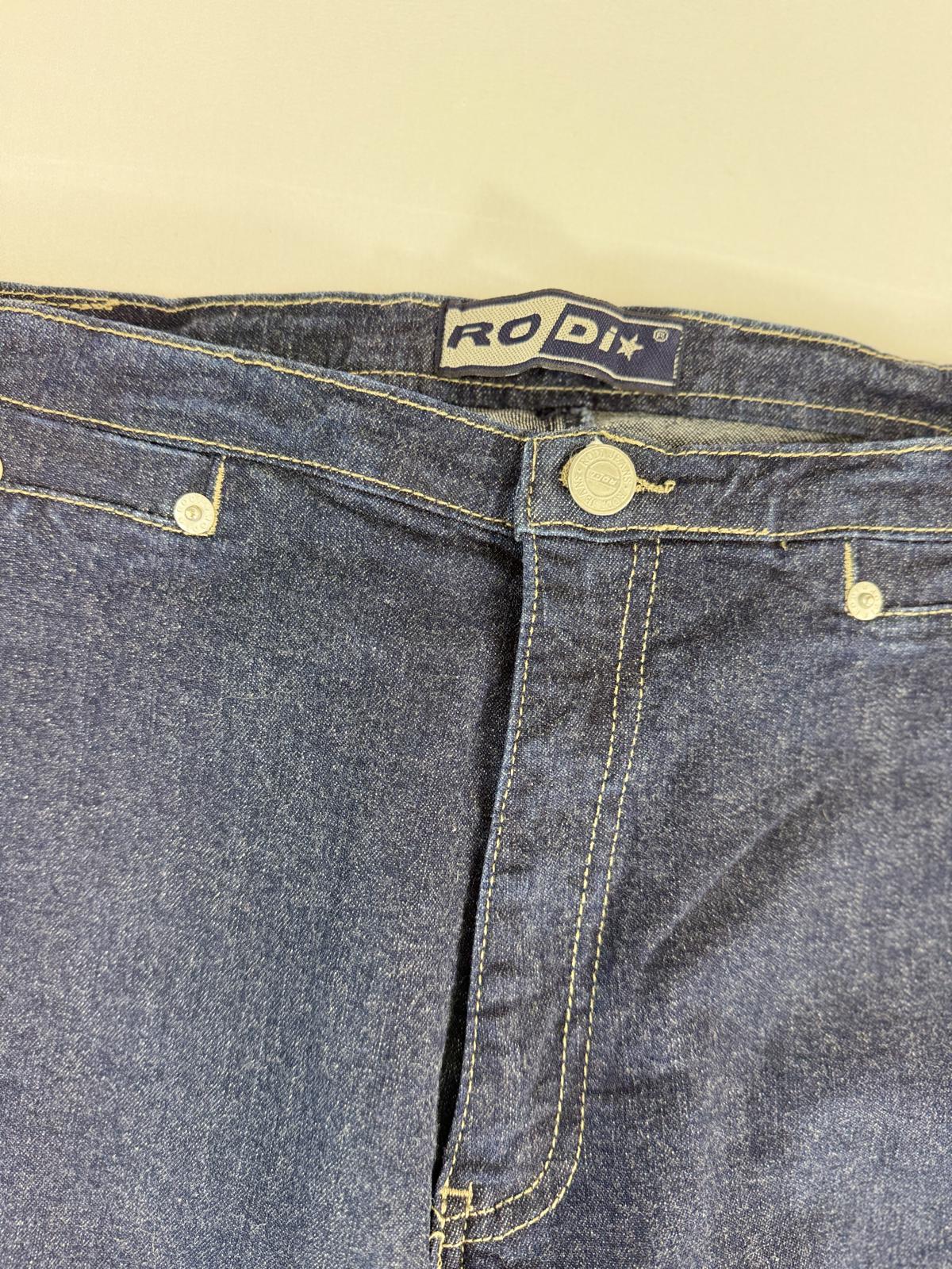 Rodis Vintage Straight Leg Dark Blue Denim Jeans- Size S/M
