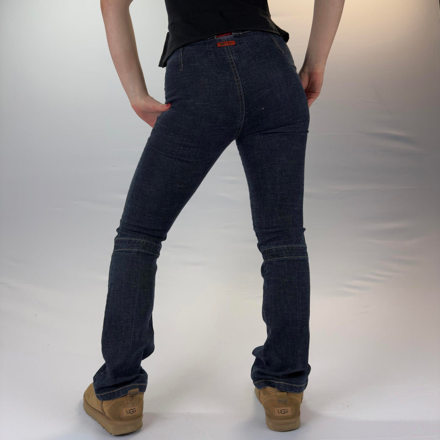 A-Girl Dark Blue Women's Skinny Flared Jeans- SIZE XS/S