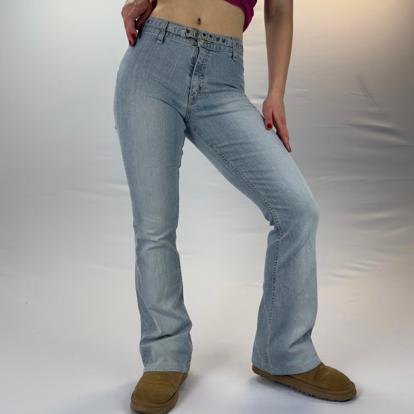 Lee Light Blue Women's Flare Jeans- SIZE XS/S