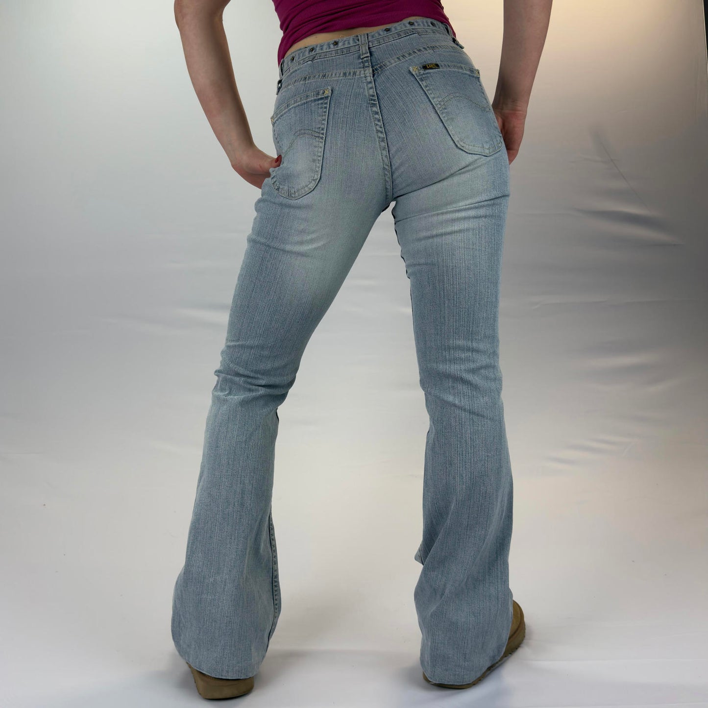 Lee Light Blue Women's Flare Jeans- SIZE XS/S