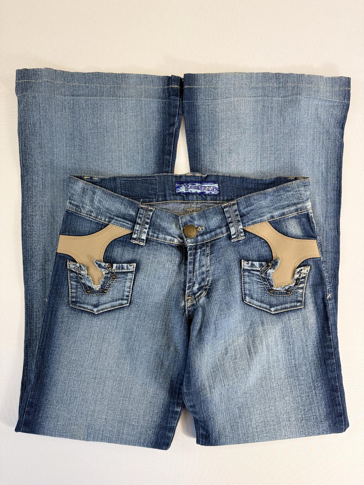 Bucanans Flare Jeans with Decorative Pocket Details- SIZE 10