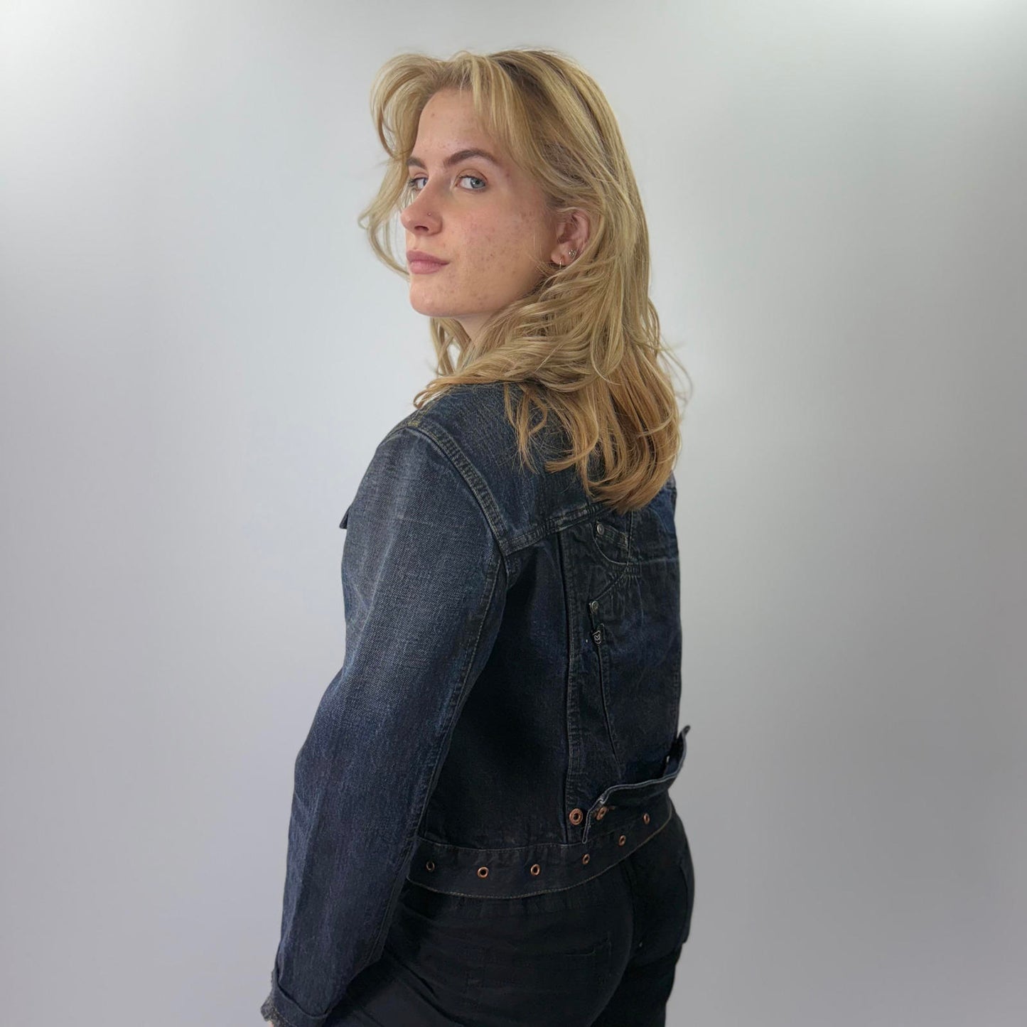 Phard Black Denim Jacket- SIZE S