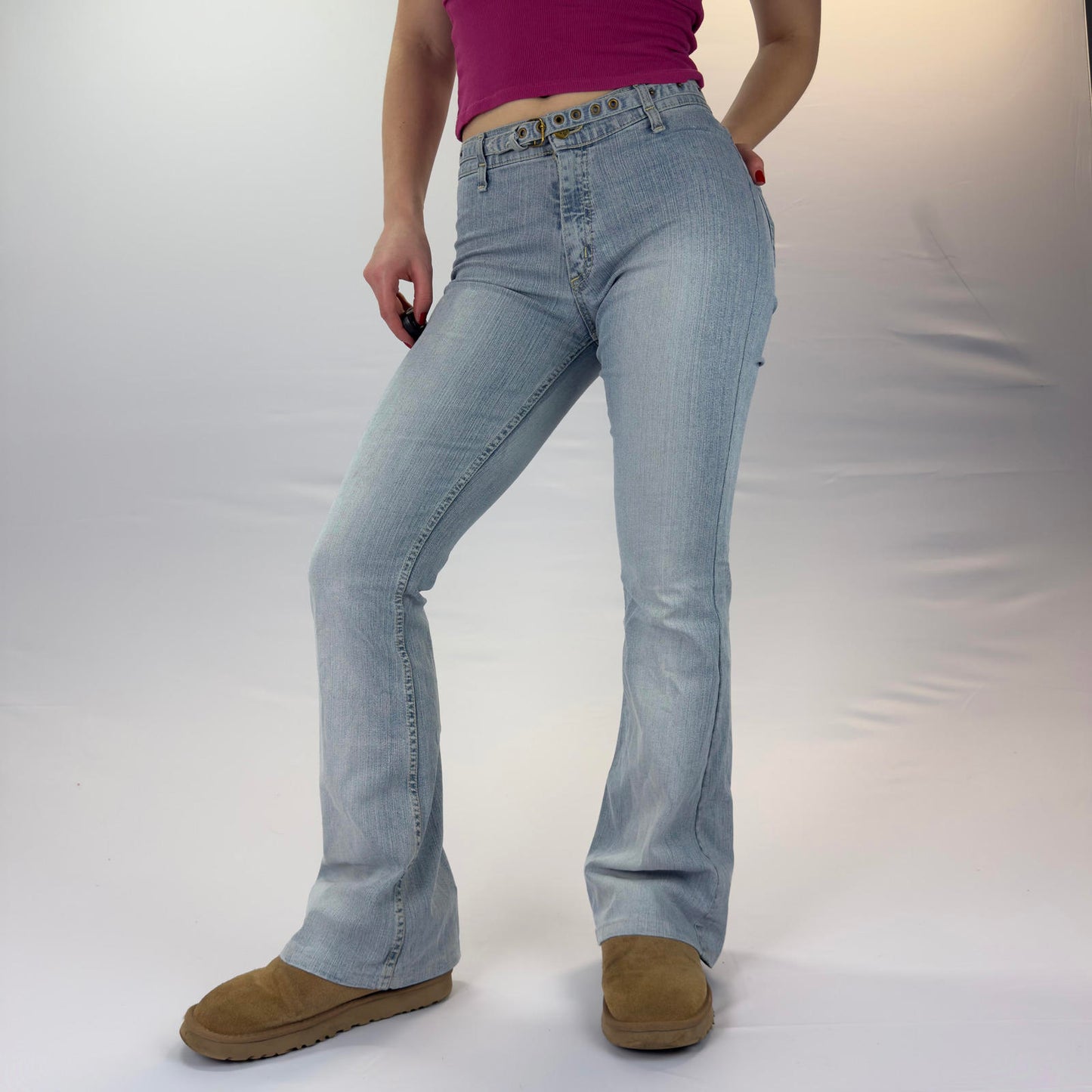 Lee Light Blue Women's Flare Jeans- SIZE XS/S