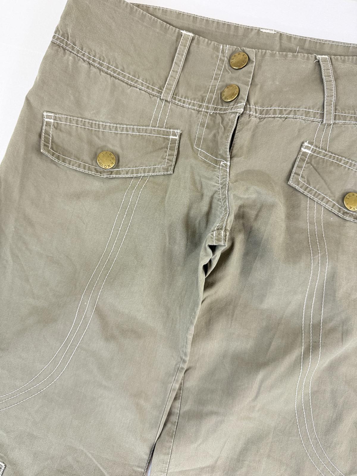 Terranova Khaki Cargo Trousers - SIZE XS