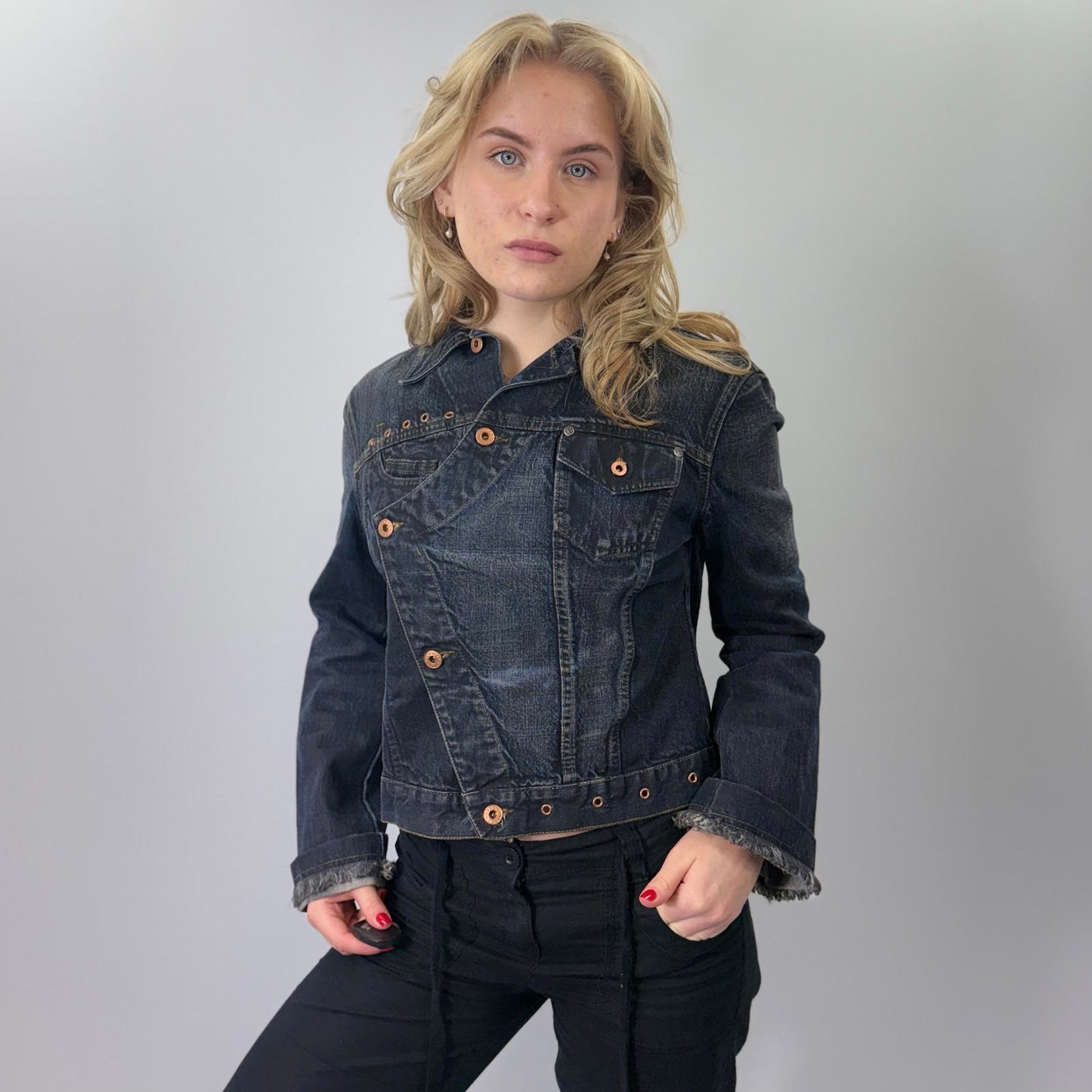 Phard Black Denim Jacket- SIZE S