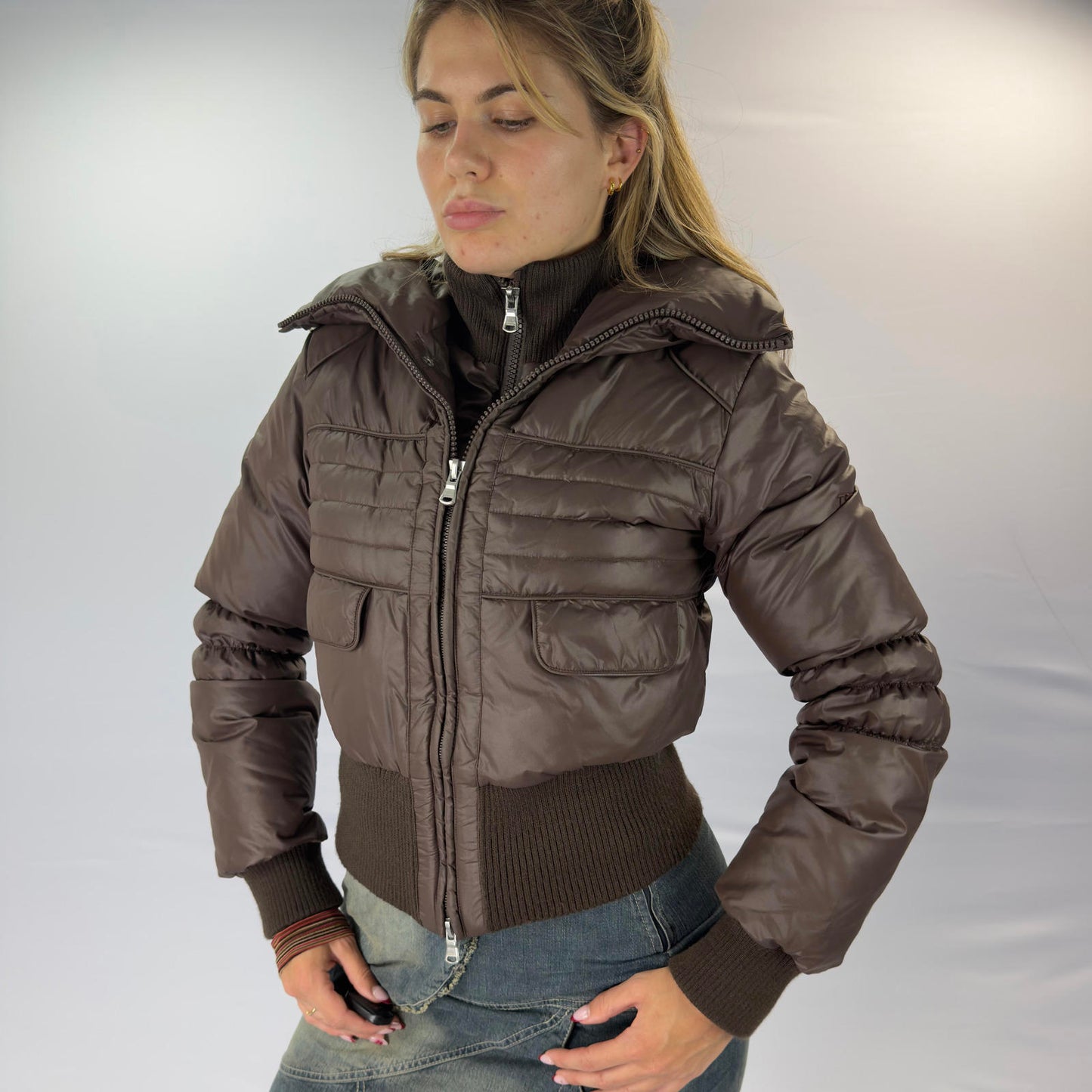 Toy G Brown Puffer Jacket - SIZE 12