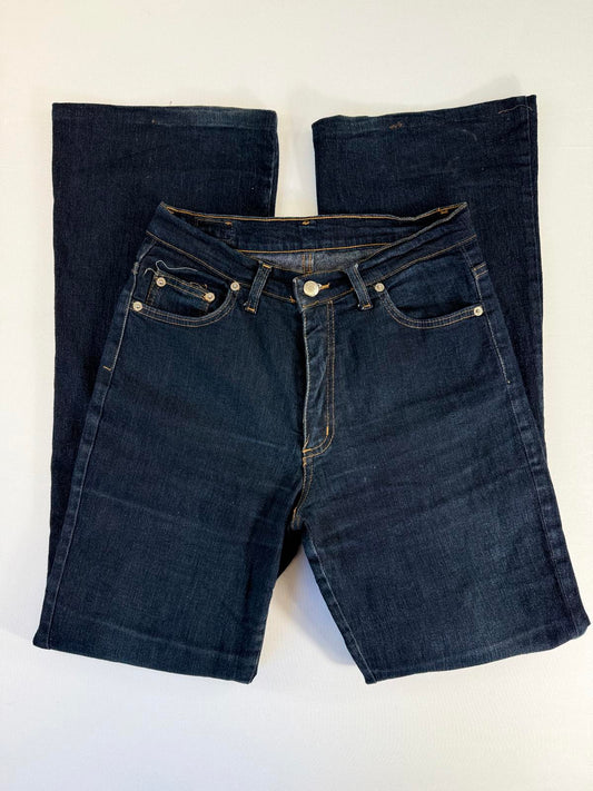 Colas Vintage Dark Blue Flared Leg Jeans- SIZE 10