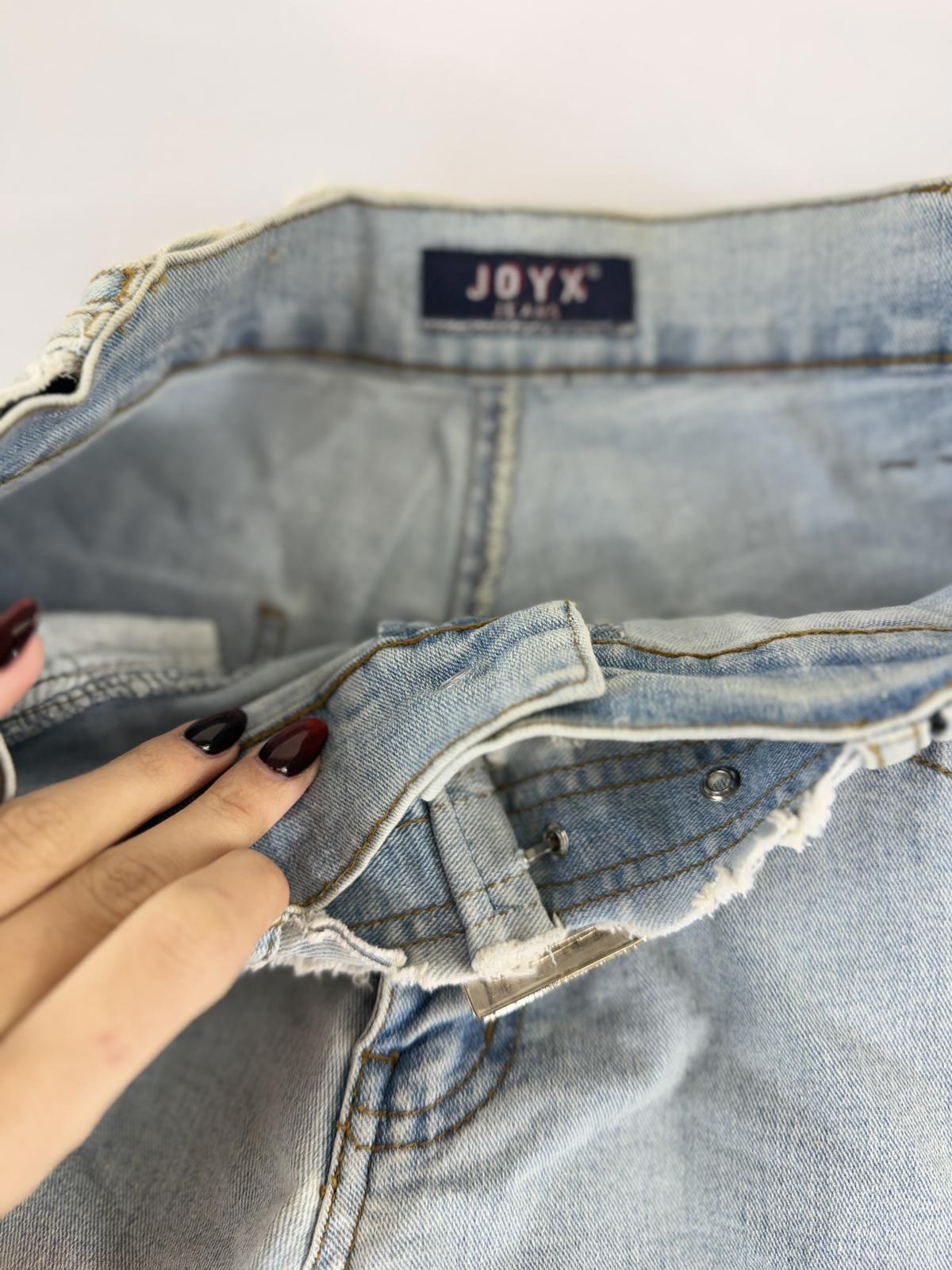 Joyx Light Blue Women's Flare Jeans with Belt- SIZE 8/10