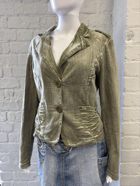 Store X Olive Green Corduroy Blazer Jacket