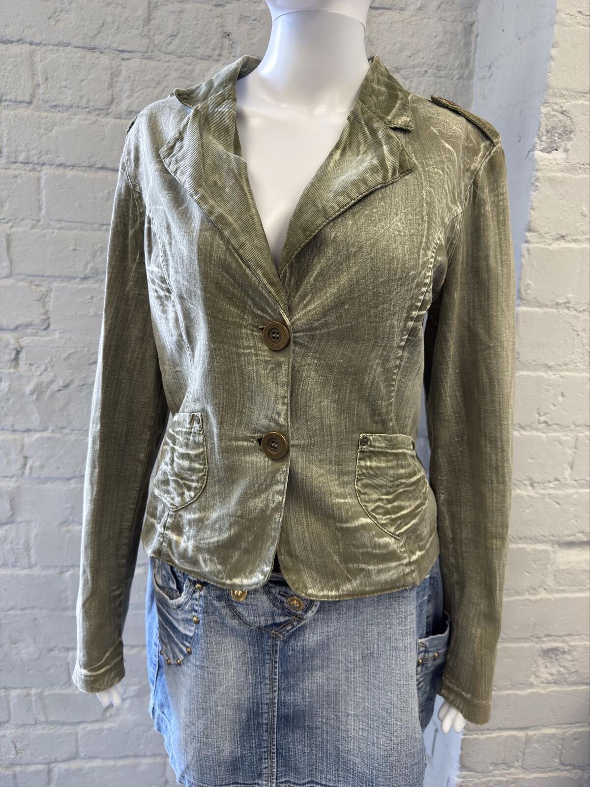 Store X Olive Green Corduroy Blazer Jacket