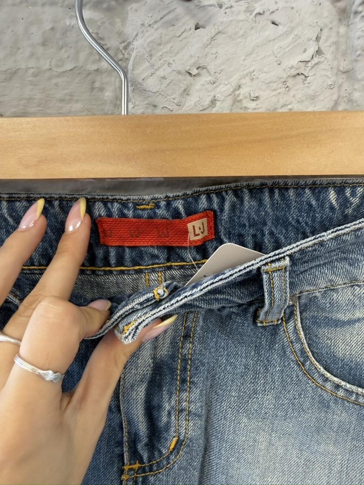 Liu Jo Italian Embellished Denim Mini Skirt
