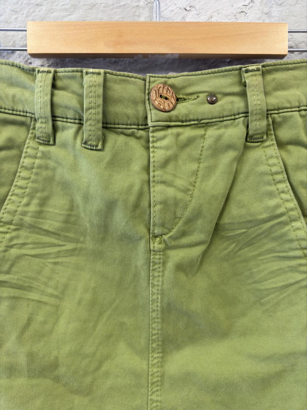 Miss Sixty Olive Green Knee-Length Pencil Skirt