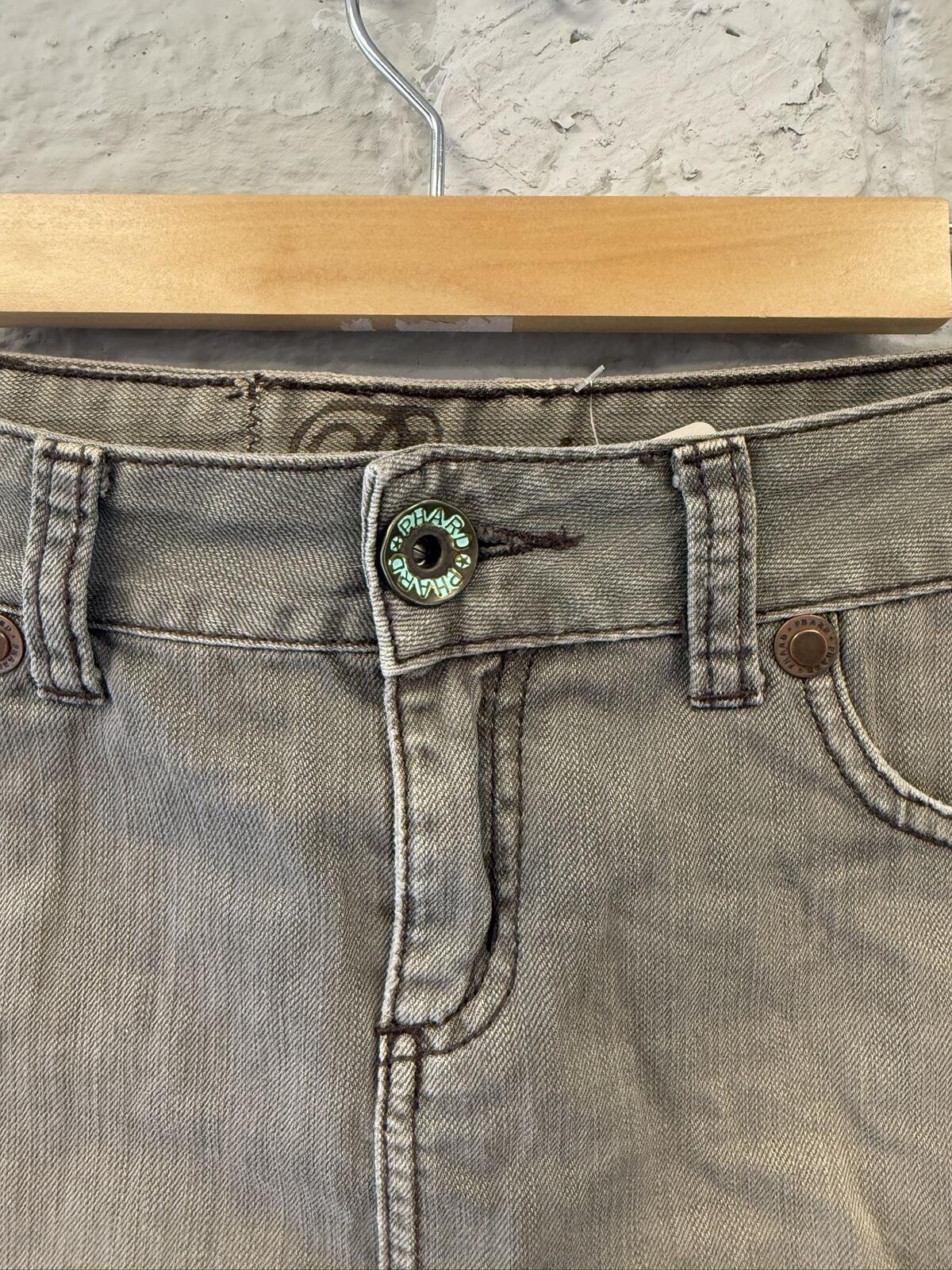 Phard Grey Denim Mini Skirt