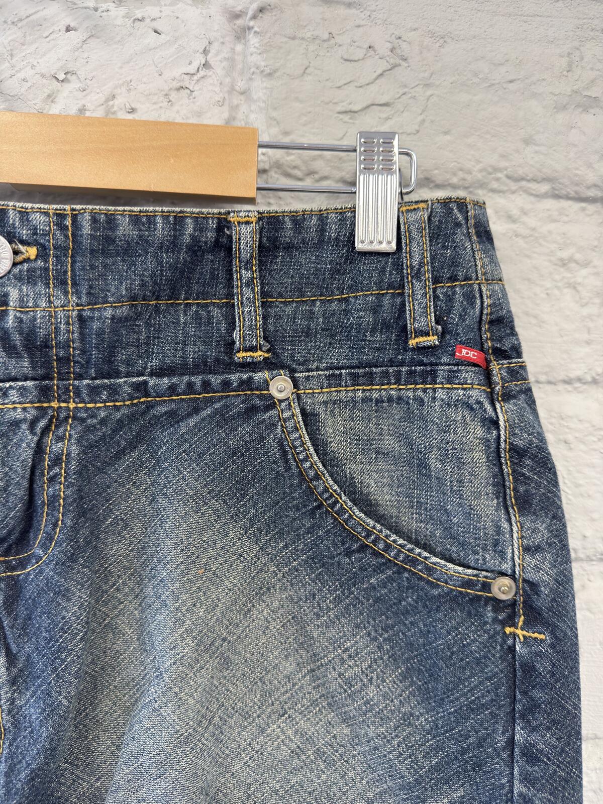 JDC Denim Mini Skirt with Buckle Belt