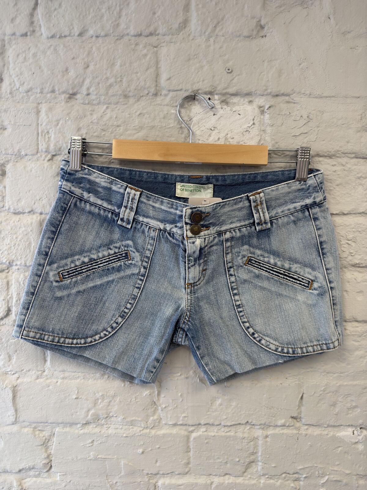 United Colors of Benetton Light Wash Denim Shorts