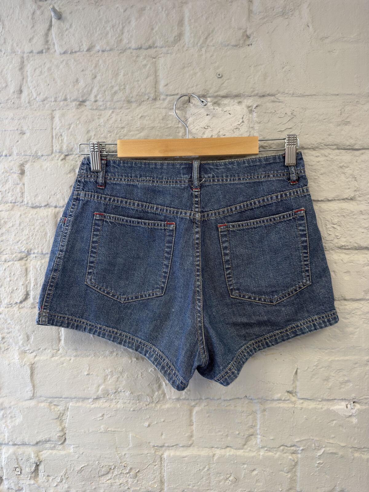 Clockhouse Blue Denim High-Waist Shorts