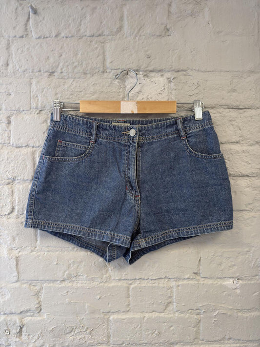 Clockhouse Blue Denim High-Waist Shorts