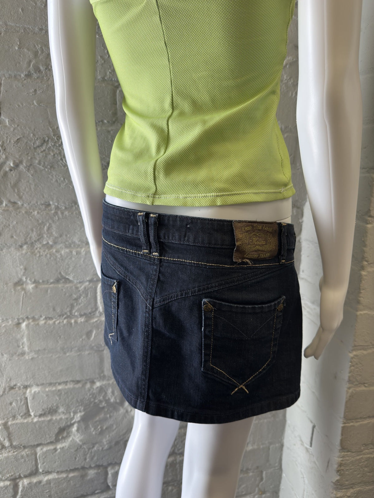 Kocca Jeans Dark Denim Mini Skirt