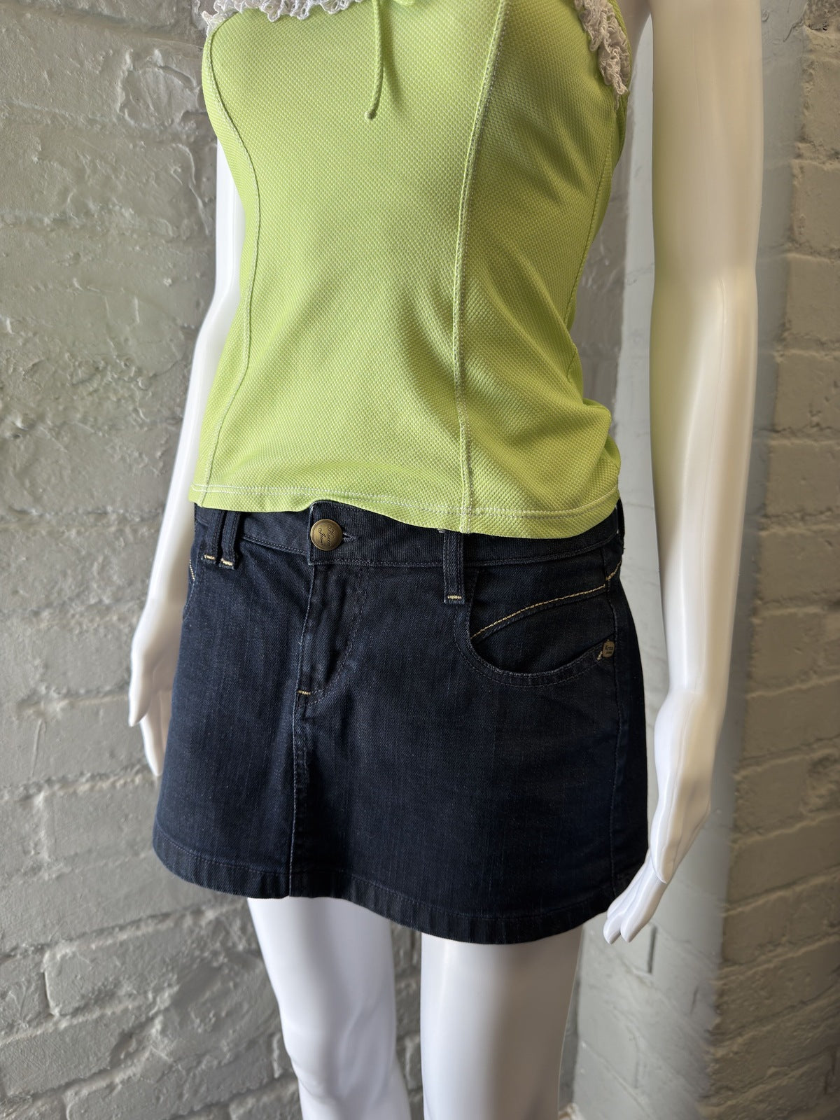 Kocca Jeans Dark Denim Mini Skirt