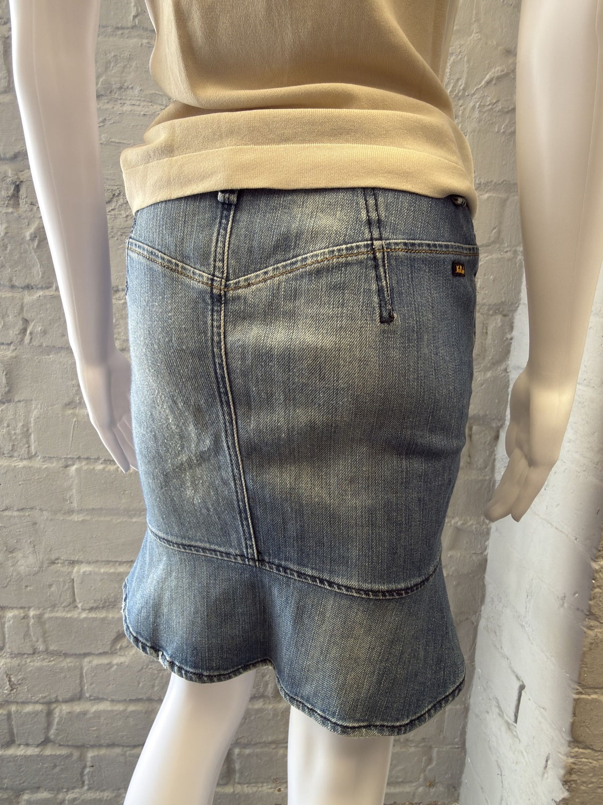 Killah Denim Skirt with Flared Hem
