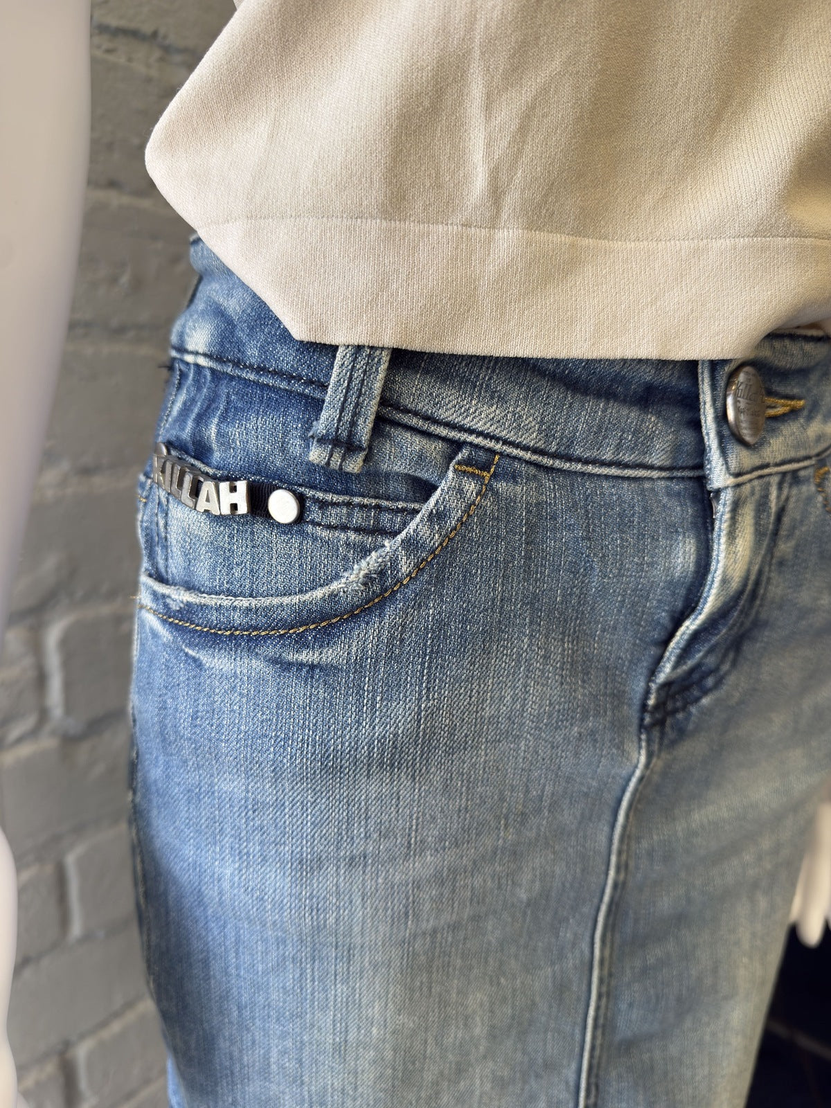 Killah Denim Skirt with Flared Hem