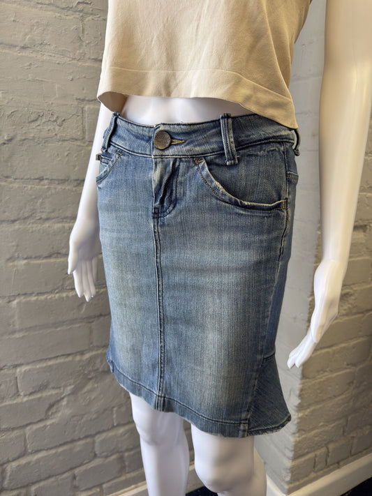 Killah Denim Skirt with Flared Hem