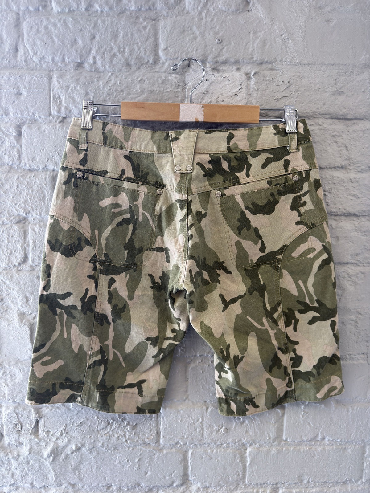 Green Jeans Camouflage Cargo Jorts