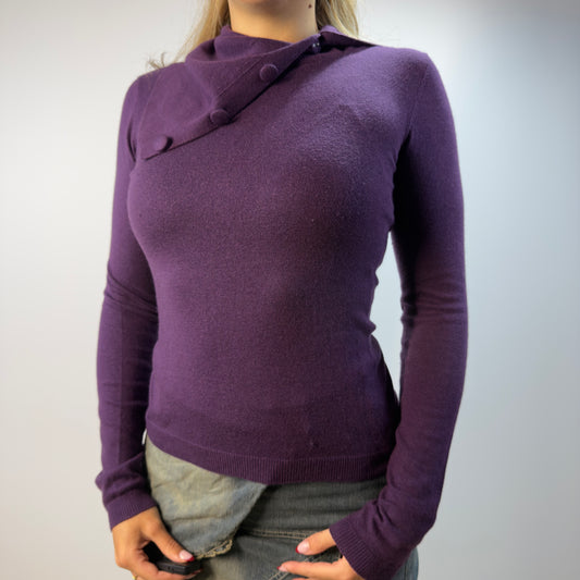 Liu Jo purple asymmetric jumper- SIZE M/L
