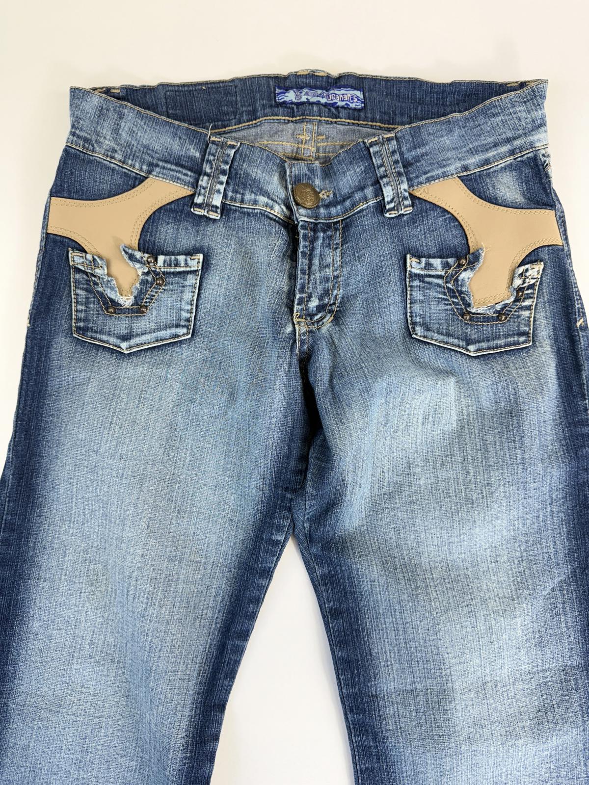 Bucanans Flare Jeans with Decorative Pocket Details- SIZE 10