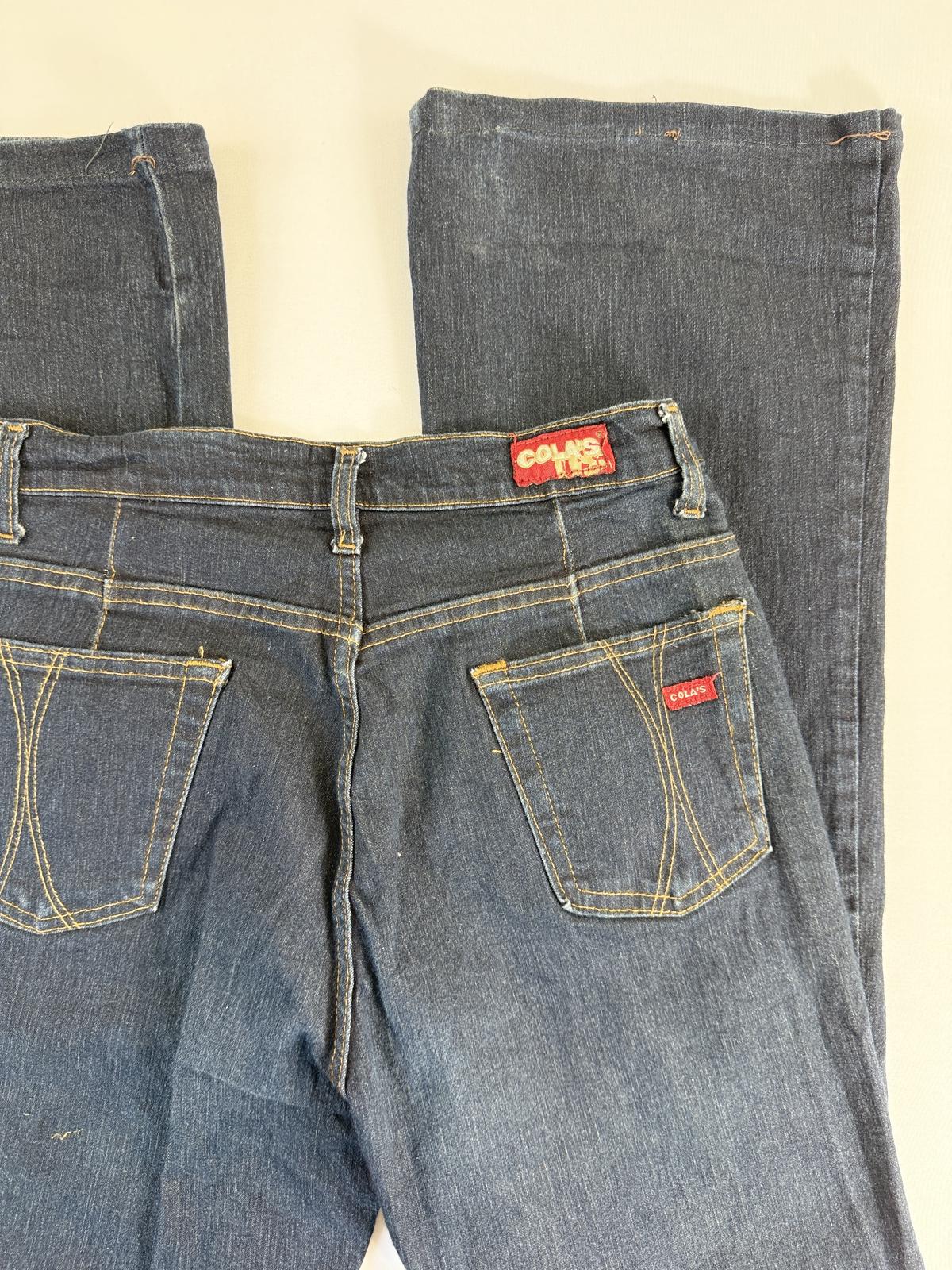 Colas Vintage Dark Blue Flared Leg Jeans- SIZE 10