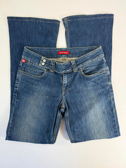 Indian Rose Women's Flare Jeans Blue Denim- SIZE 8
