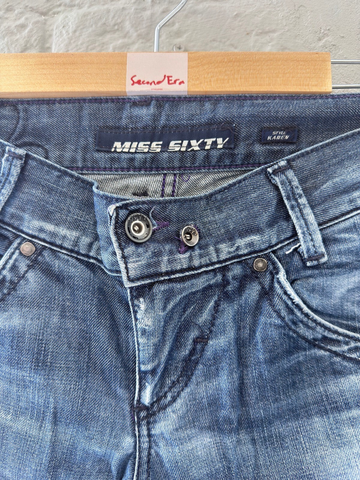 Miss Sixty Straight Leg Blue Denim Jeans