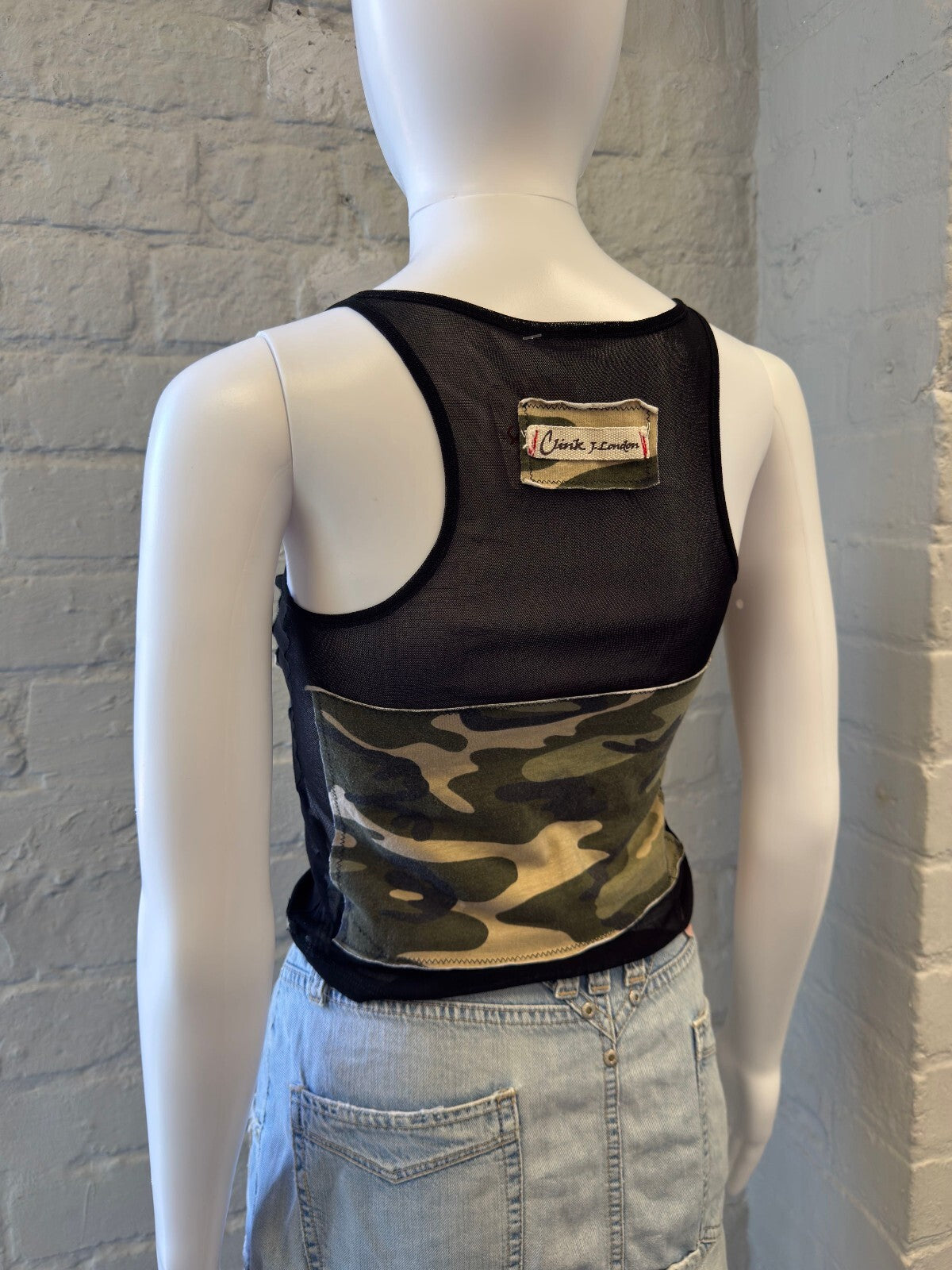Camouflage Mesh Tank Top
