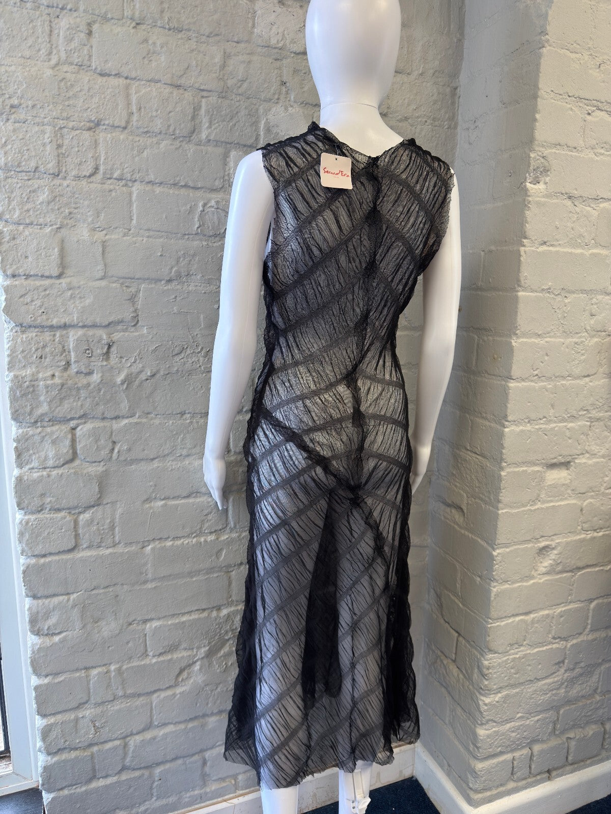 Sheer Textured Maxi Dress
