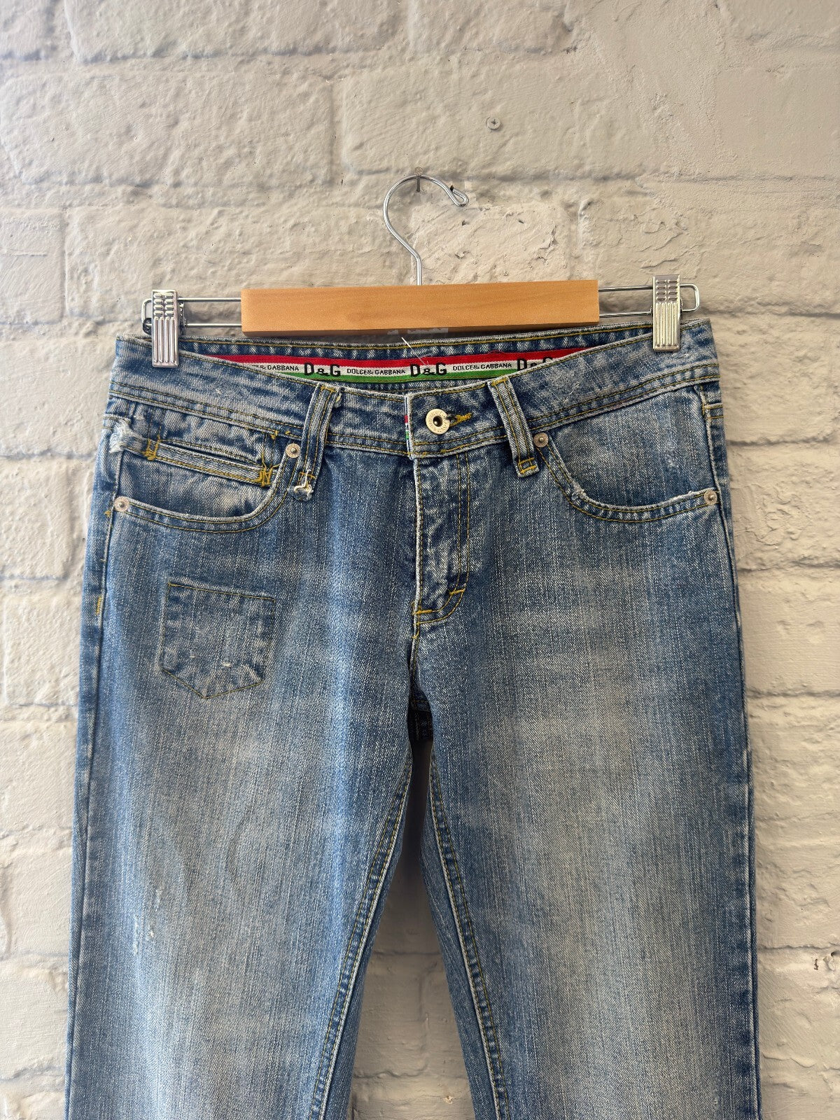 Dolce & Gabbana Vintage Light Wash Denim Jeans