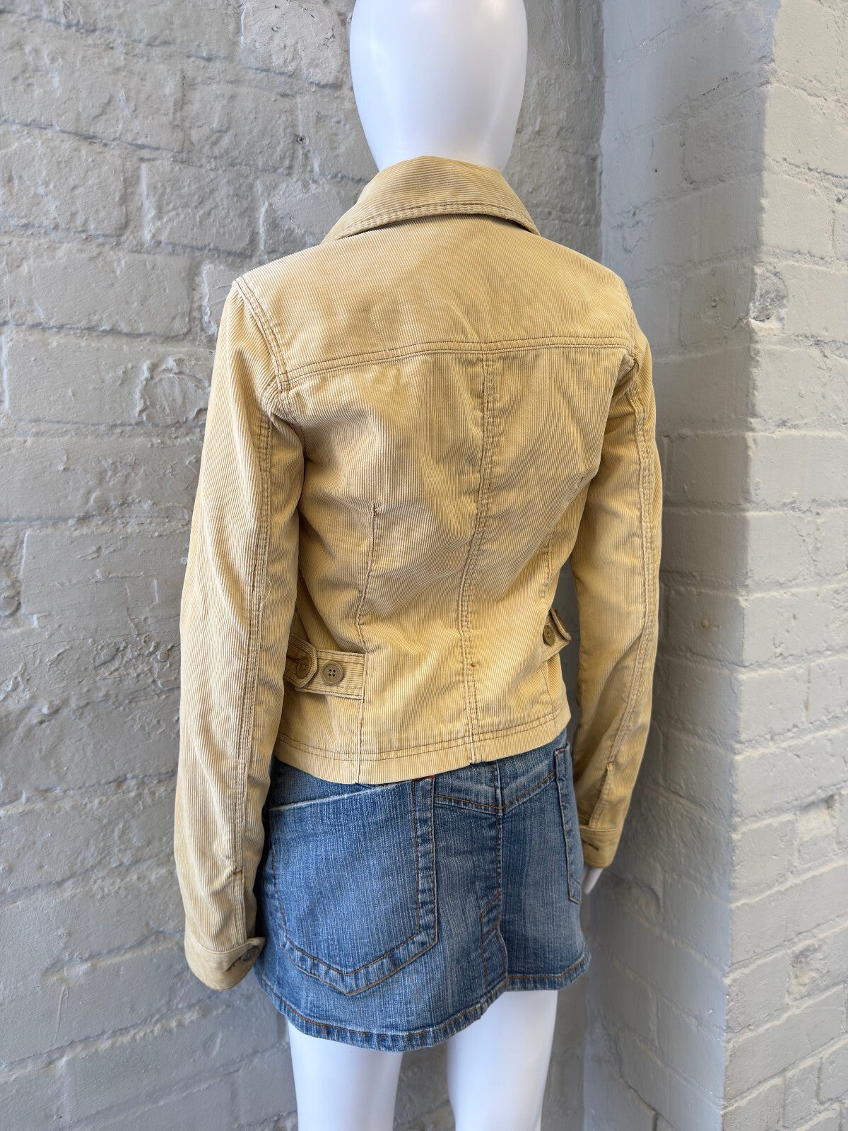 Abercrombie Yellow Corduroy Jacket