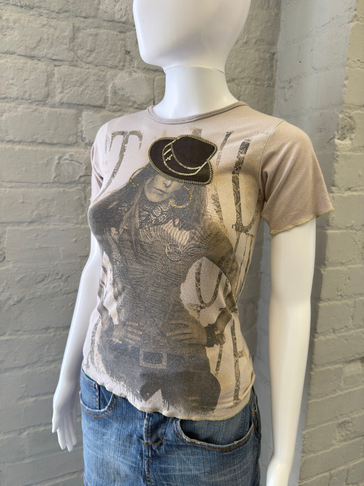 Taupe Graphic Short Sleeve T-Shirt