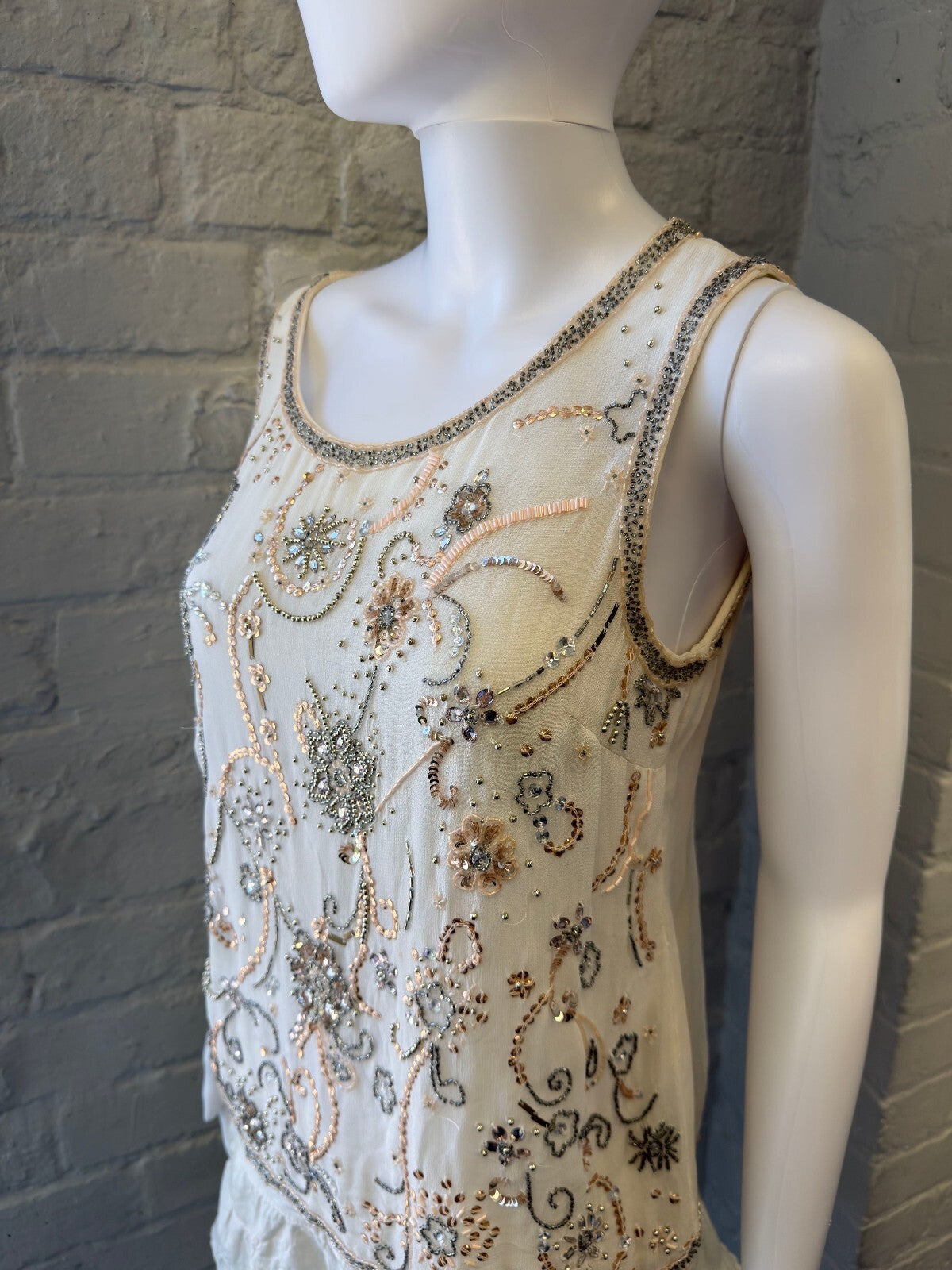 Beaded Embellished Vest Top
