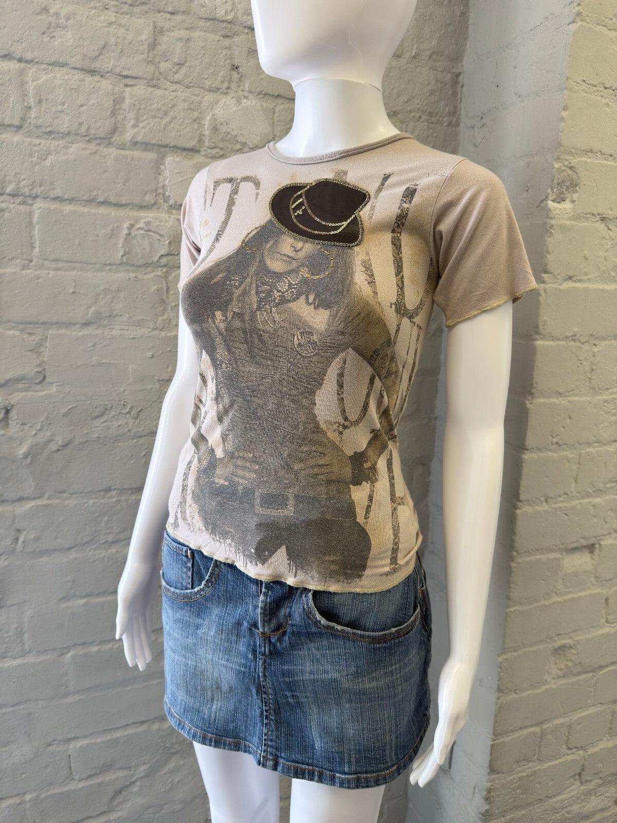 Taupe Graphic Short Sleeve T-Shirt