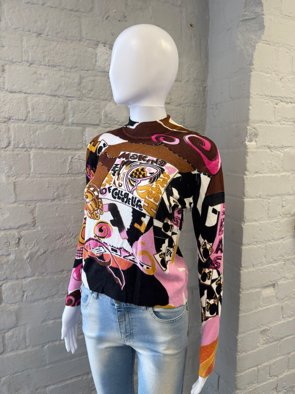Vintage Multicolour Graphic Knit