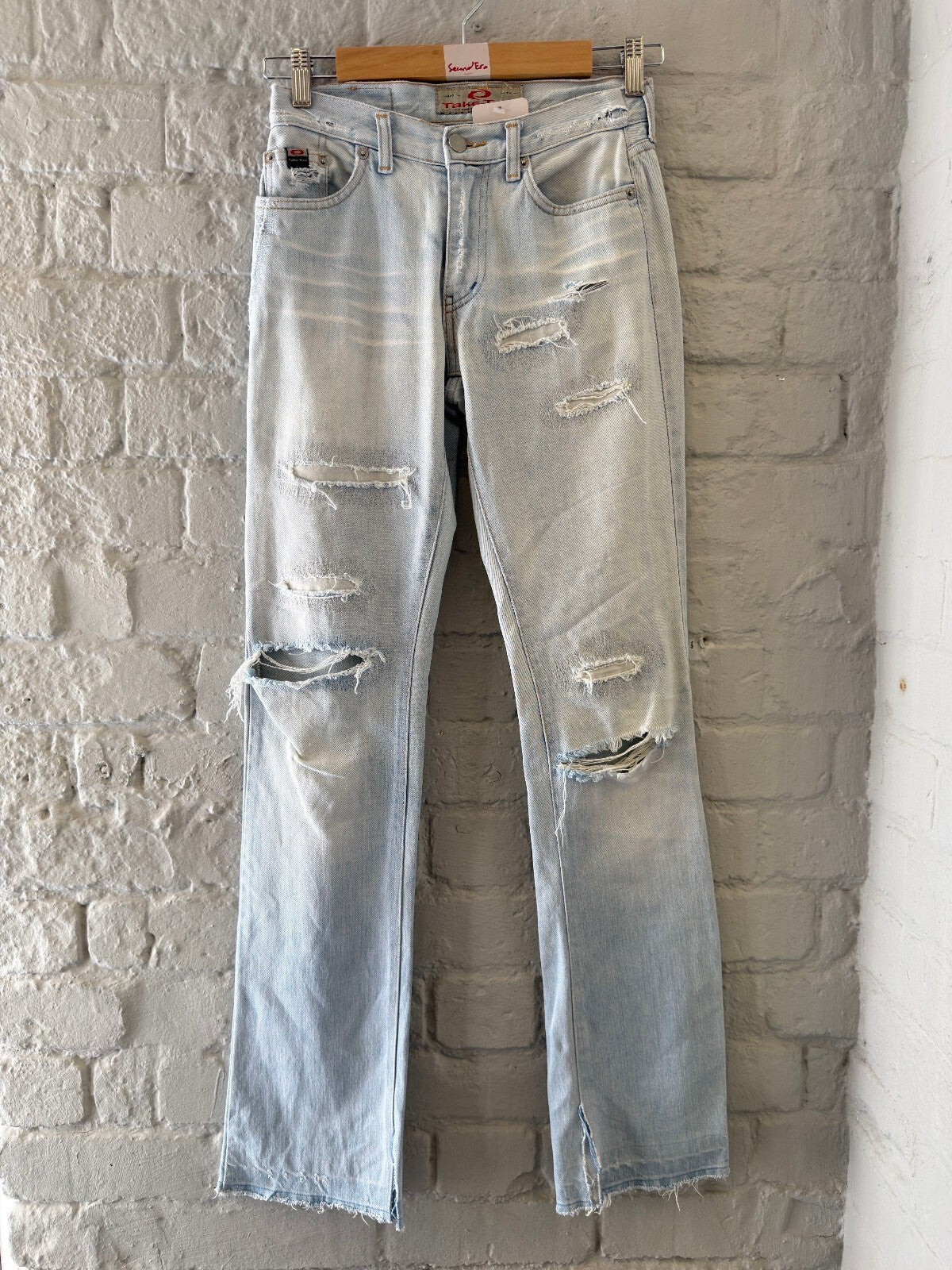 Y2K Distressed Light Wash Denim Jeans