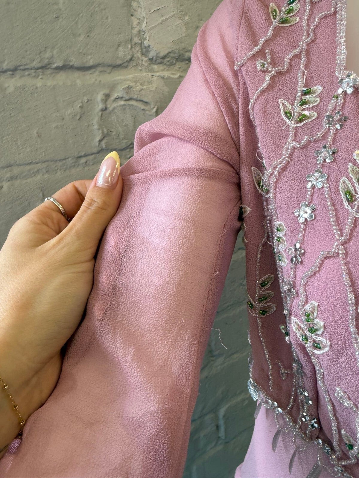 Motivi Pink Embroidered Long Sleeve Top